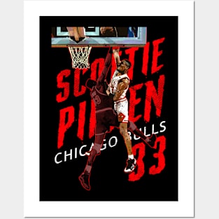 PIPPEN DUNK ON EWING Posters and Art